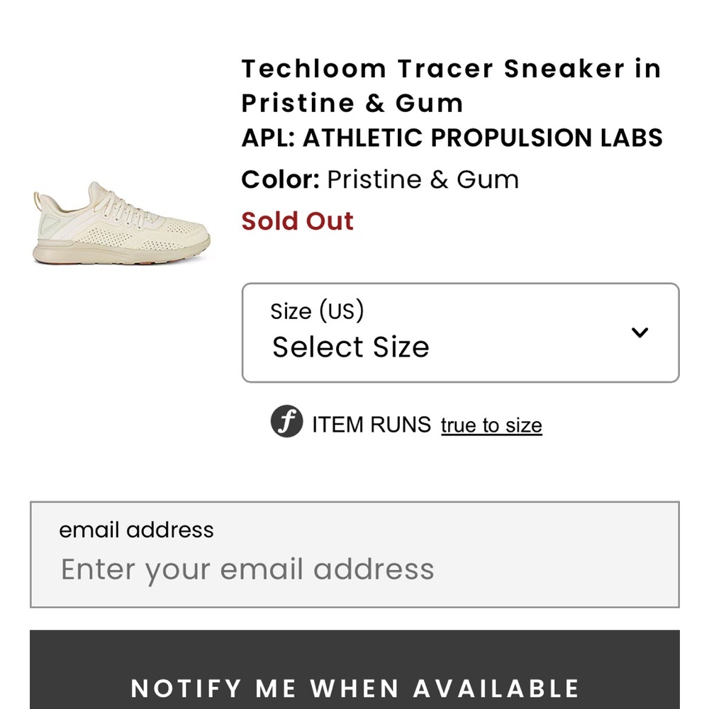 APL Techloom Tracer Sneaker in Pristine & Gum
